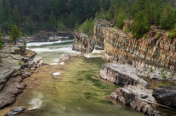 Kootenai Falls-Montana-a series of cascades on the Kootenai River